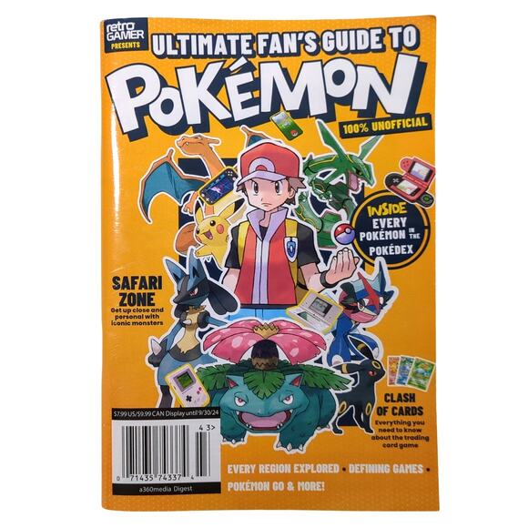Ultimate Fan's Guide to Pokémon Retro Gamer Magazine 2024 (98 pages) Book - Picture 1 of 5